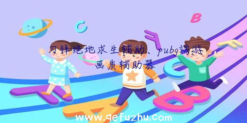 刀锋绝地求生辅助、pubg端游画质辅助器