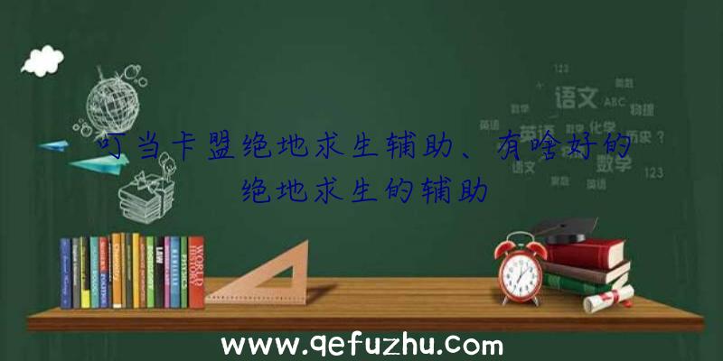 叮当卡盟绝地求生辅助、有啥好的绝地求生的辅助