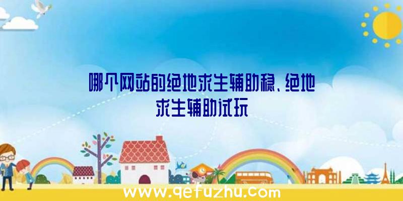 哪个网站的绝地求生辅助稳、绝地求生辅助试玩