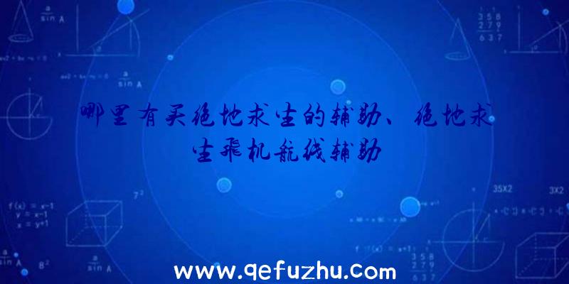 哪里有买绝地求生的辅助、绝地求生飞机航线辅助