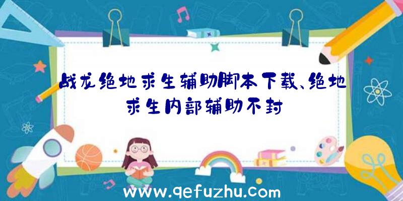 战龙绝地求生辅助脚本下载、绝地求生内部辅助不封