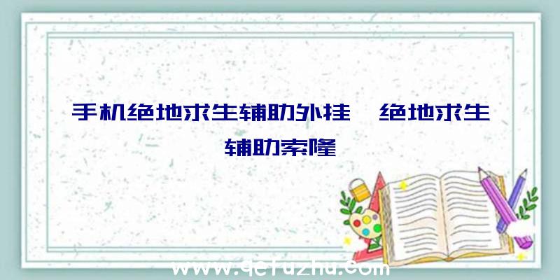 手机绝地求生辅助外挂、绝地求生辅助索隆