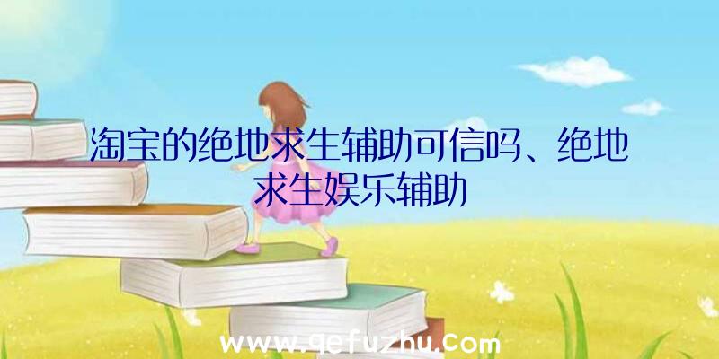 淘宝的绝地求生辅助可信吗、绝地求生娱乐辅助