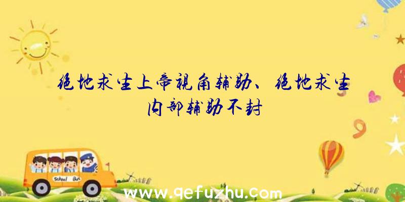 绝地求生上帝视角辅助、绝地求生内部辅助不封