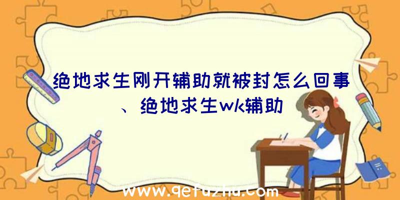 绝地求生刚开辅助就被封怎么回事、绝地求生wk辅助
