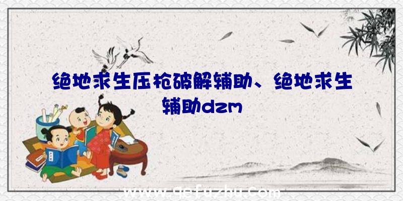 绝地求生压枪破解辅助、绝地求生辅助dzm