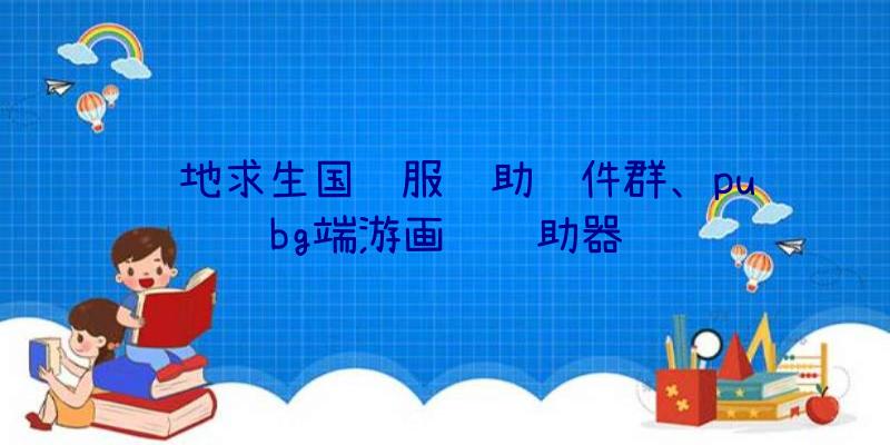 绝地求生国际服辅助软件群、pubg端游画质辅助器