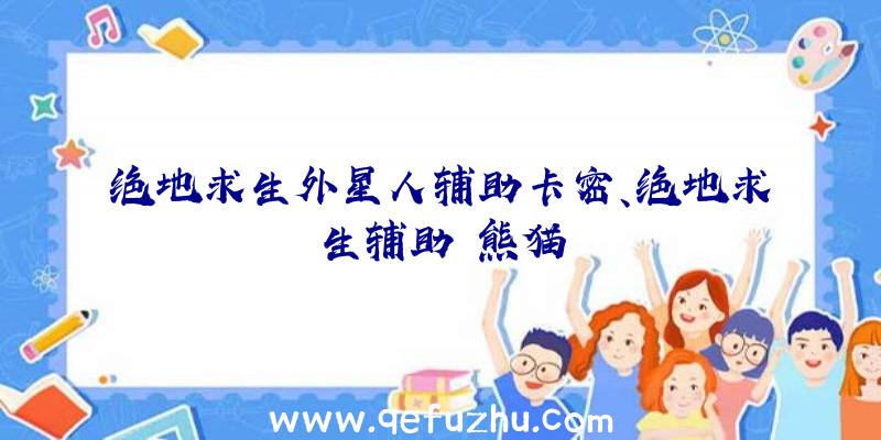 绝地求生外星人辅助卡密、绝地求生辅助