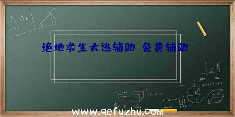 绝地求生大逃辅助、免费辅助pubg