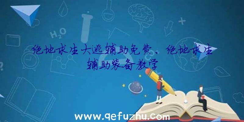 绝地求生大逃辅助免费、绝地求生辅助装备教学
