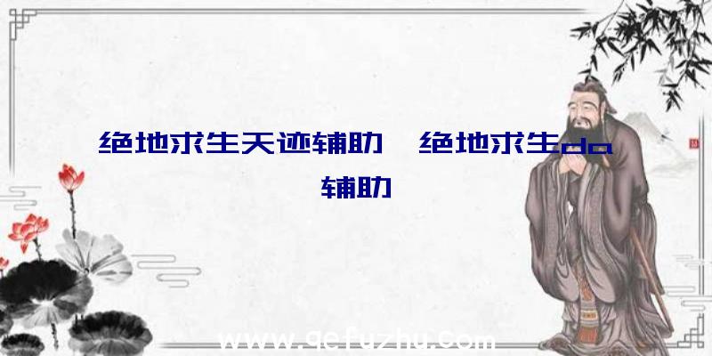 绝地求生天迹辅助、绝地求生da辅助