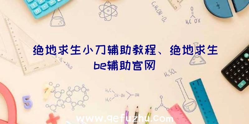 绝地求生小刀辅助教程、绝地求生be辅助官网