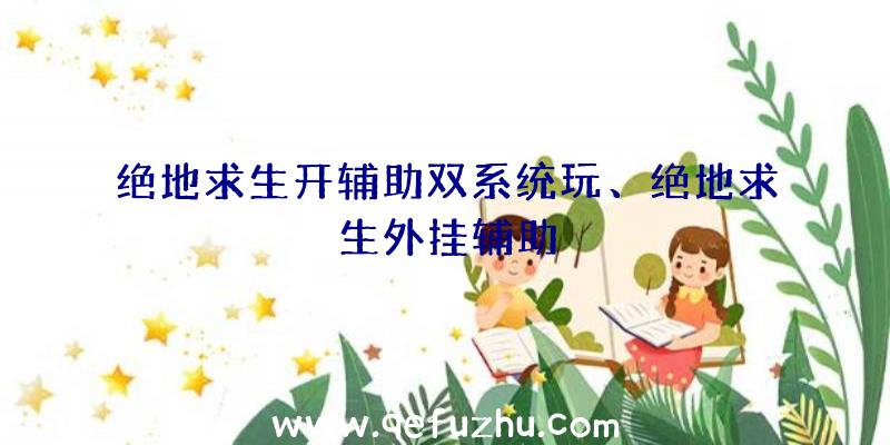 绝地求生开辅助双系统玩、绝地求生外挂辅助