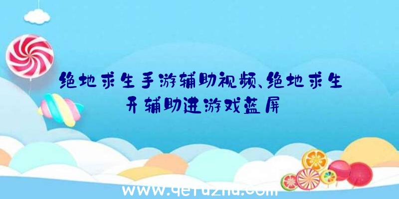 绝地求生手游辅助视频、绝地求生开辅助进游戏蓝屏