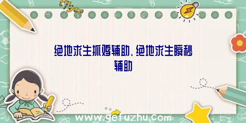 绝地求生抓鸡辅助、绝地求生瞬秒辅助