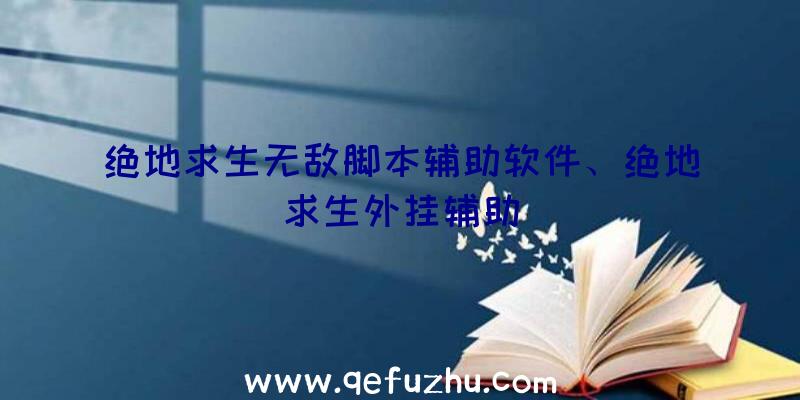 绝地求生无敌脚本辅助软件、绝地求生外挂辅助