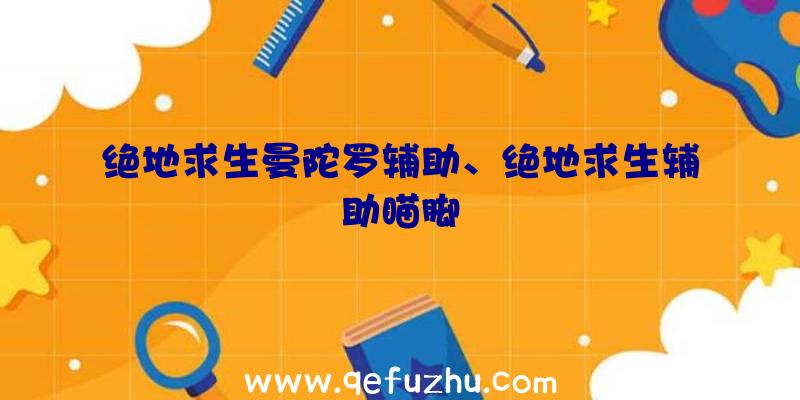 绝地求生曼陀罗辅助、绝地求生辅助瞄脚