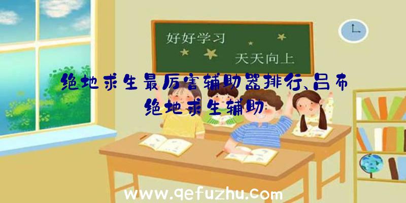 绝地求生最厉害辅助器排行、吕布绝地求生辅助