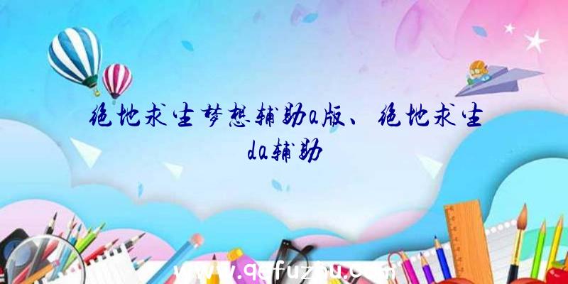 绝地求生梦想辅助a版、绝地求生da辅助