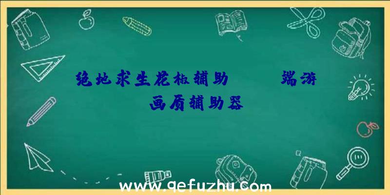 绝地求生花椒辅助、pubg端游画质辅助器