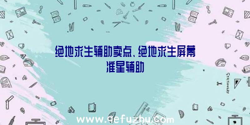 绝地求生辅助卖点、绝地求生屏幕准星辅助