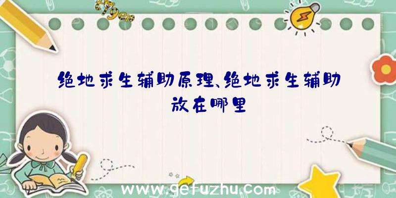 绝地求生辅助原理、绝地求生辅助