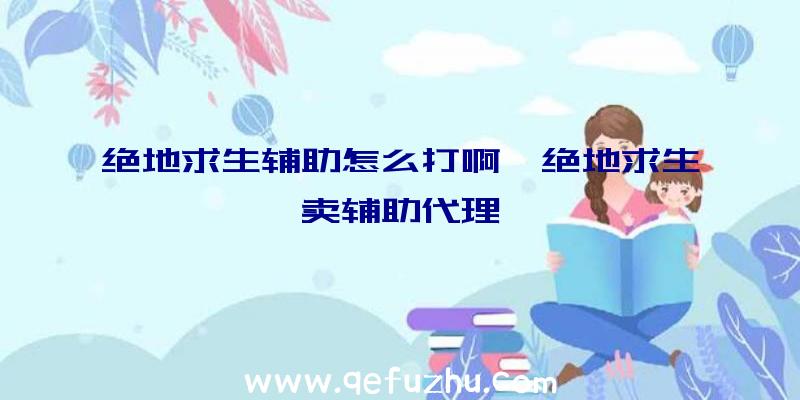绝地求生辅助怎么打啊、绝地求生卖辅助代理