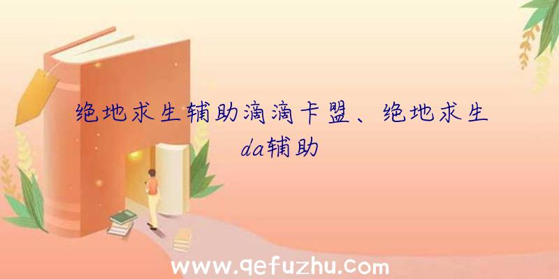 绝地求生辅助滴滴卡盟、绝地求生da辅助