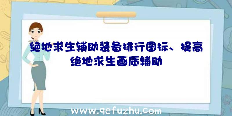 绝地求生辅助装备排行图标、提高绝地求生画质辅助