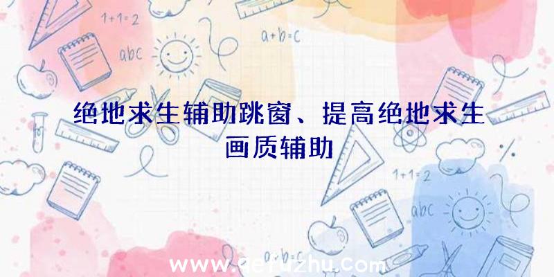 绝地求生辅助跳窗、提高绝地求生画质辅助