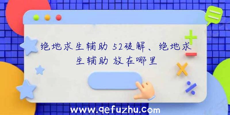 绝地求生辅助