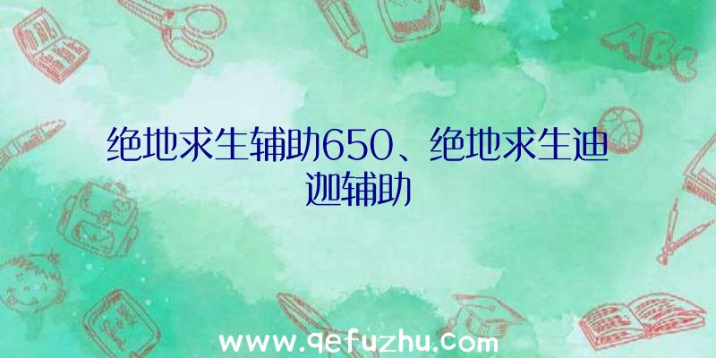 绝地求生辅助650、绝地求生迪迦辅助