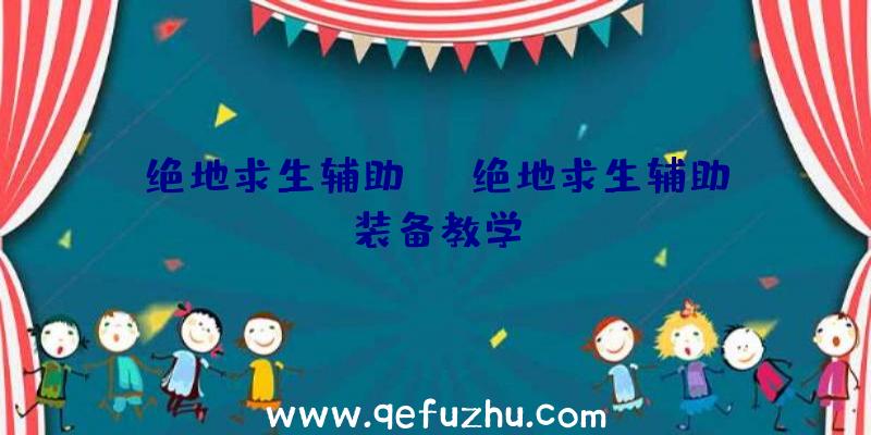 绝地求生辅助bh、绝地求生辅助装备教学