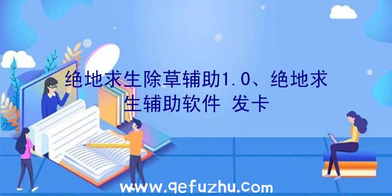 绝地求生除草辅助1.0、绝地求生辅助软件