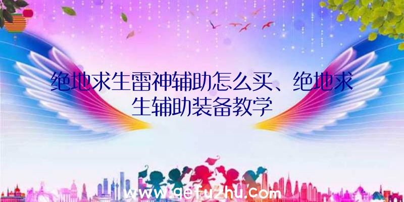 绝地求生雷神辅助怎么买、绝地求生辅助装备教学