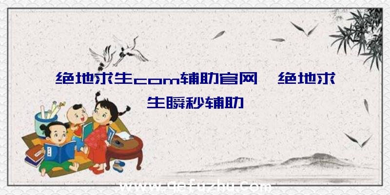 绝地求生com辅助官网、绝地求生瞬秒辅助