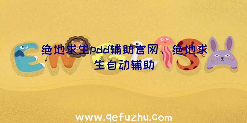 绝地求生pdd辅助官网、绝地求生自动辅助
