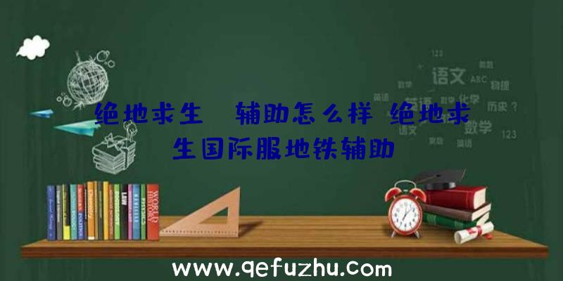 绝地求生uc辅助怎么样、绝地求生国际服地铁辅助