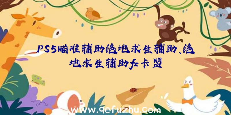 PS5瞄准辅助绝地求生辅助、绝地求生辅助fz卡盟