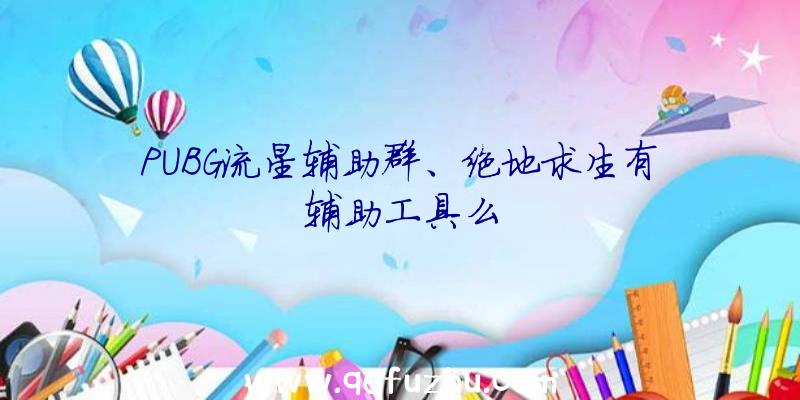 PUBG流星辅助群、绝地求生有辅助工具么