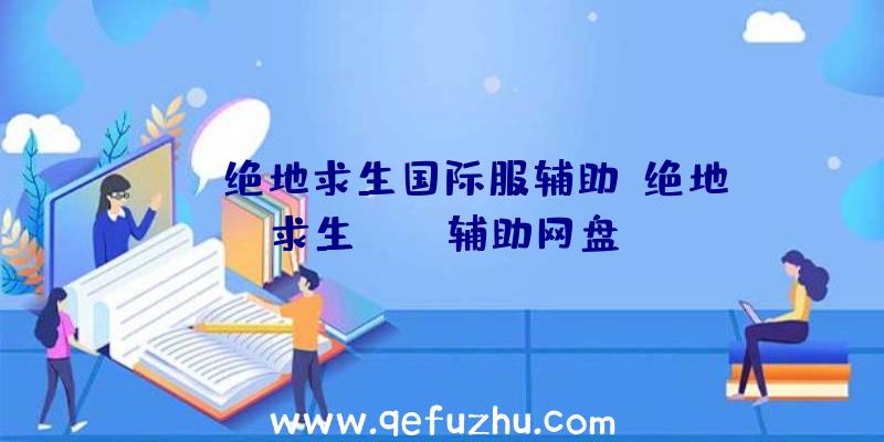 ios绝地求生国际服辅助、绝地求生pubg辅助网盘