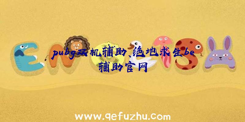 pubg双机辅助、绝地求生be辅助官网