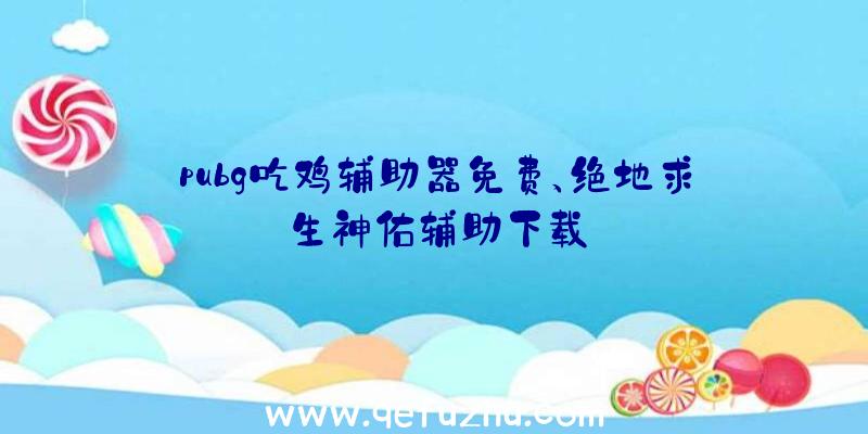 pubg吃鸡辅助器免费、绝地求生神佑辅助下载