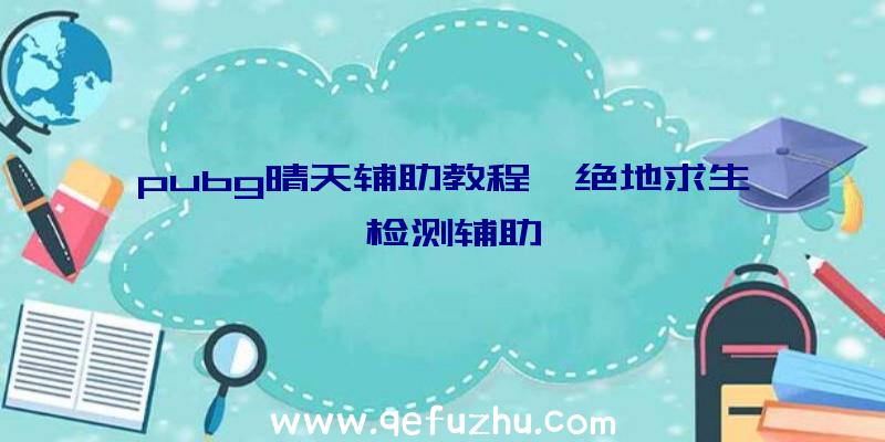 pubg晴天辅助教程、绝地求生