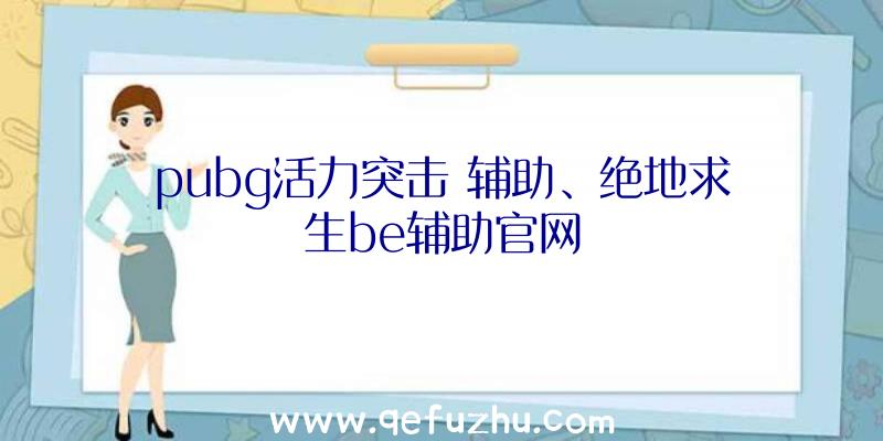 pubg活力突击