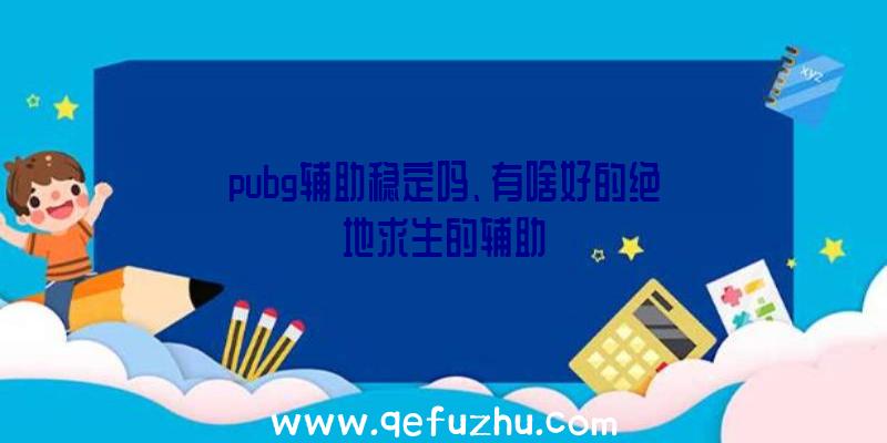 pubg辅助稳定吗、有啥好的绝地求生的辅助