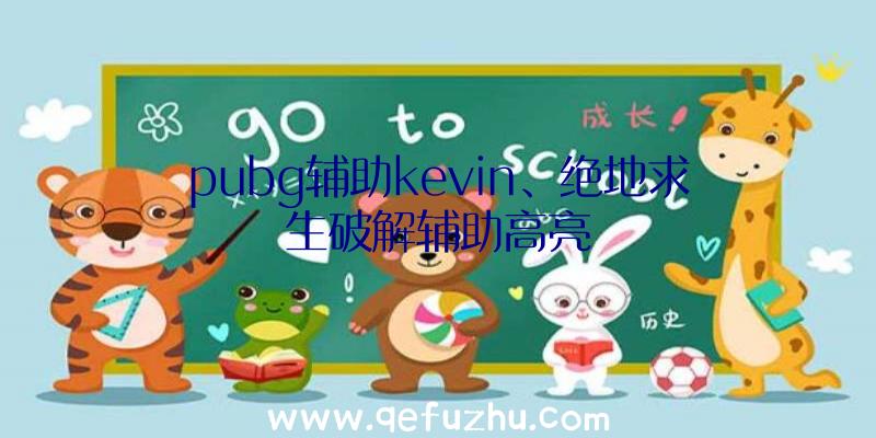 pubg辅助kevin、绝地求生破解辅助高亮