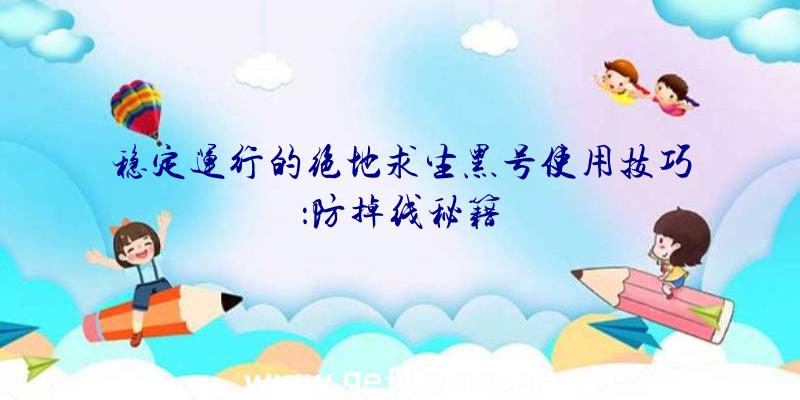 稳定运行的绝地求生黑号使用技巧：防掉线秘籍