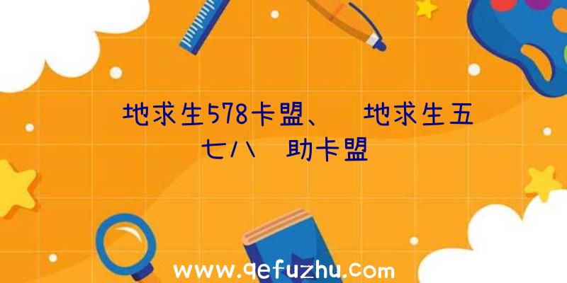绝地求生578卡盟、绝地求生五七八辅助卡盟