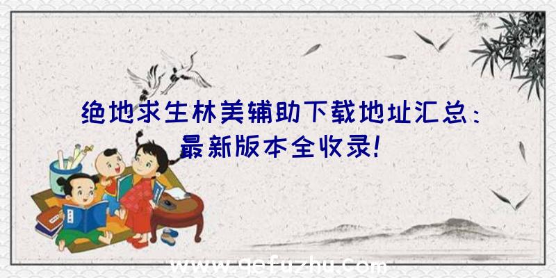 绝地求生林美辅助下载地址汇总：最新版本全收录！